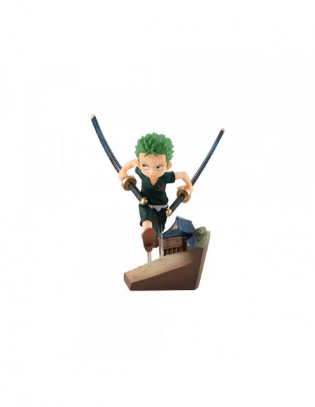 One Piece Serie G.E.M. Estatua PVC Roronoa Zoro Run! Run! Run! 14 cm