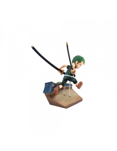 One Piece Serie G.E.M. Estatua PVC Roronoa Zoro Run! Run! Run! 14 cm