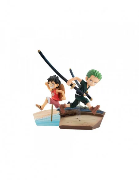 One Piece Serie G.E.M. Estatua PVC Roronoa Zoro Run! Run! Run! 14 cm