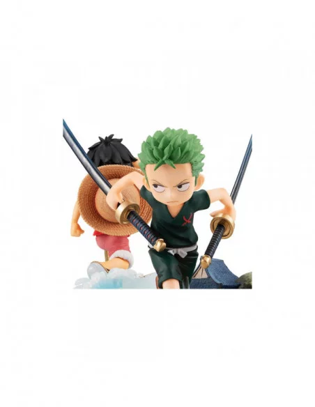 One Piece Serie G.E.M. Estatua PVC Roronoa Zoro Run! Run! Run! 14 cm