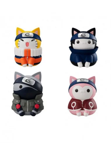 Naruto Shippuden Mega Cat Project Figuras Nyaruto! Reboot Team 7 Special Set 10 cm