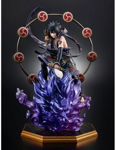 Naruto Shippuden Estatuas PVC Precious G.E.M. Series Naruto Uzumaki Wind God & Sasuke Uchiha Thunder God 28 cm