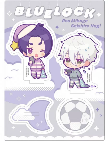 Blue Lock Acryl Stand Buddycolle Good Night Ver. 3 Seishiro Nagi & Reo Mikage 14 cm