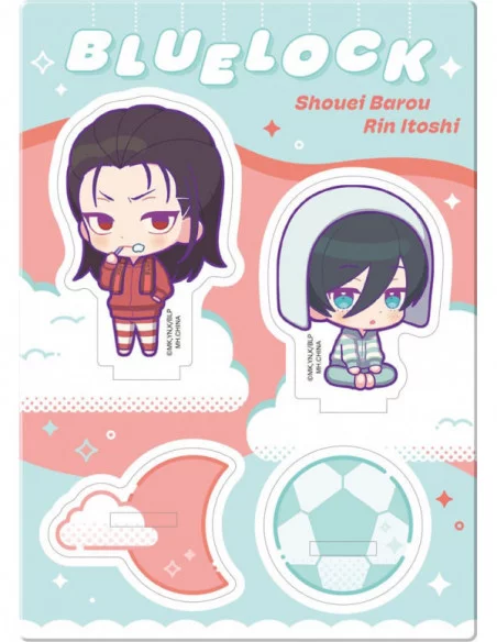 Blue Lock Acryl Stand Buddycolle Good Night Ver. 4 Shouei Barou & Rin Itoshi 14 cm