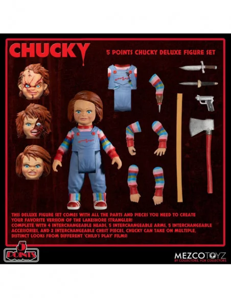 Chucky el muñeco diabólico Figura 5 Points Muñeco Chucky 10 cm