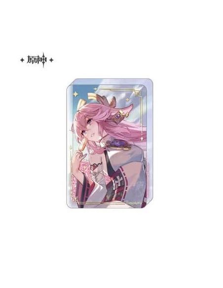 Genshin Impact Adorno acrílico con purpurina Yae Miko 8,5 cm