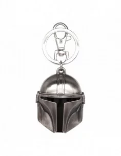 Star Wars Llavero metálico Mandalorian Helmet