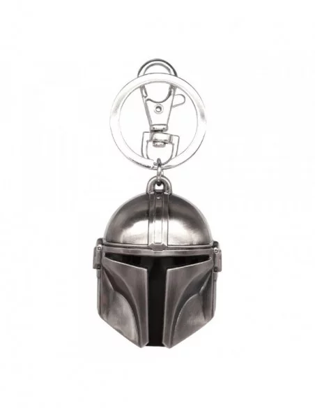 Star Wars Llavero metálico Mandalorian Helmet