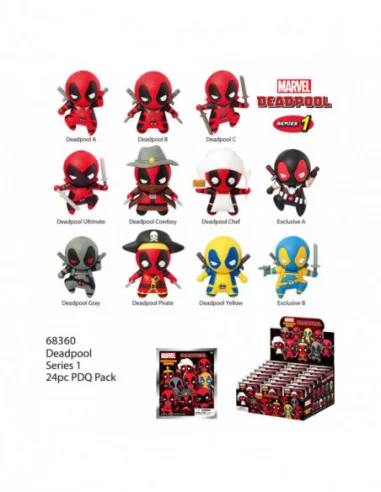 Deadpool Colgantes PVC Serie 1 Expositor (24)