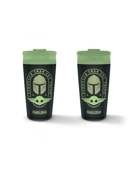 Star Wars The Mandalorian Taza de Viaje Stronger Than You Think