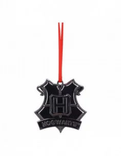 Harry Potter Decoración Árbol de Navidad Hogwarts Crest (Silver) 6 cm