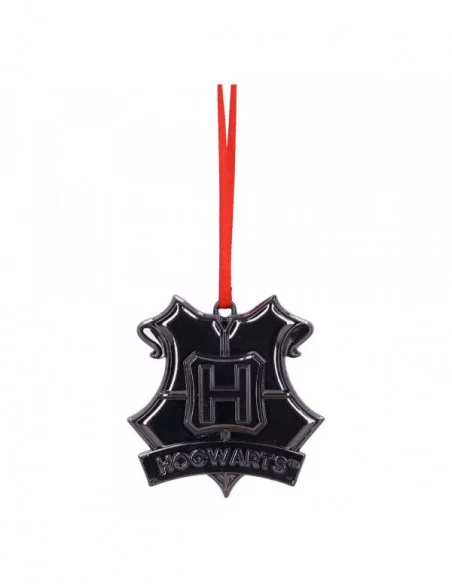Harry Potter Decoración Árbol de Navidad Hogwarts Crest (Silver) 6 cm