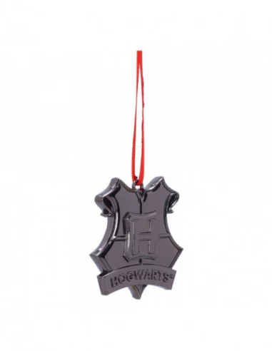 Harry Potter Decoración Árbol de Navidad Hogwarts Crest (Silver) 6 cm