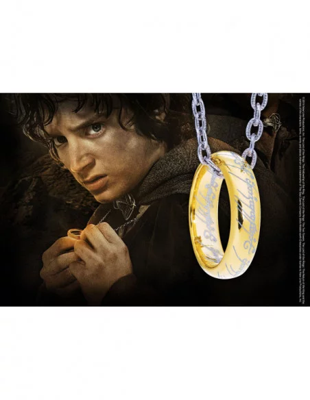El Señor de los Anillos Anillo Único con collar (Plata de ley)