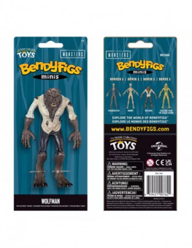 Universal Monsters Figura Maleable Bendyfigs Wolfman 14 cm