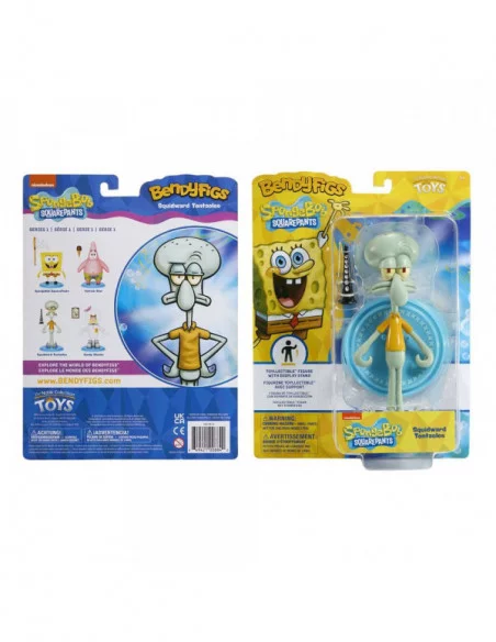 Bob Esponja Figura Maleable Bendyfigs Squidward 18 cm Bob Esponja Figura Maleable Bendyfigs Squidward 18 cm