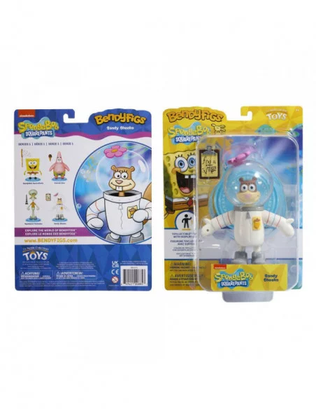 Bob Esponja Figura Maleable Bendyfigs Sandy Cheeks 16 cm Bob Esponja Figura Maleable Bendyfigs Sandy Cheeks 16 cm