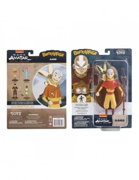 Avatar La Leyenda de Aang Figura Maleable Bendyfigs Aang 18 cm