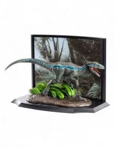 Jurassic Park Estatua Toyllectible Treasure Velociraptor Blue Raptor Recon 8 cm
