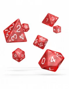 Oakie Doakie Dice Dados RPG-Set Marble - Rojo (7)