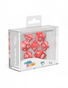 Oakie Doakie Dice Dados RPG-Set Marble - Rojo (7) 2