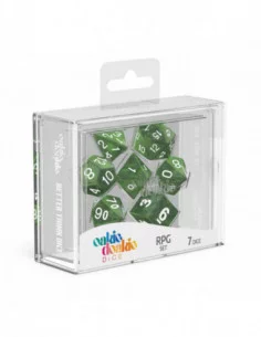 Oakie Doakie Dice Dados RPG-Set Marble - Verde (7) 2