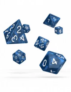 Oakie Doakie Dice Dados RPG-Set Marble - Azul (7)