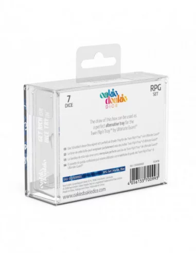 Oakie Doakie Dice Dados RPG-Set Marble - Azul (7)