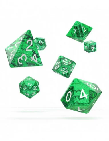 Oakie Doakie Dice Dados RPG-Set Speckled - Verde (7)