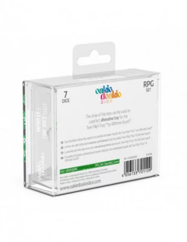 Oakie Doakie Dice Dados RPG-Set Speckled - Verde (7)