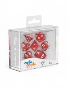 Oakie Doakie Dice Dados RPG-Set Speckled - Rojo (7) 2