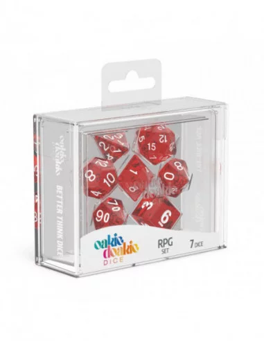 Oakie Doakie Dice Dados RPG-Set Speckled - Rojo (7)