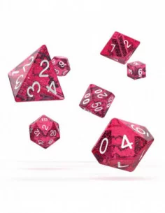 Oakie Doakie Dice Dados RPG-Set Speckled - Rosa (7)