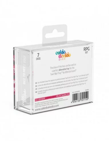 Oakie Doakie Dice Dados RPG-Set Speckled - Rosa (7)