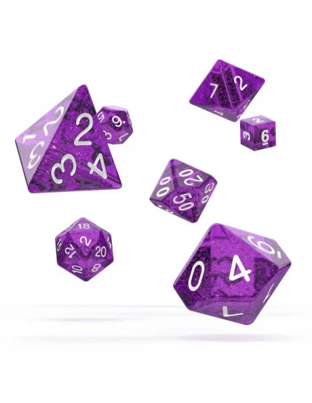Oakie Doakie Dice Dados RPG-Set Speckled - Púrpura (7)