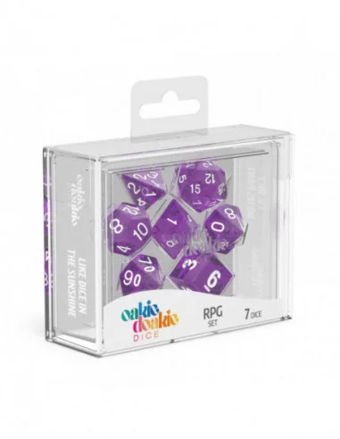 Oakie Doakie Dice Dados RPG-Set Speckled - Púrpura (7)