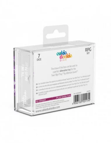 Oakie Doakie Dice Dados RPG-Set Speckled - Púrpura (7)