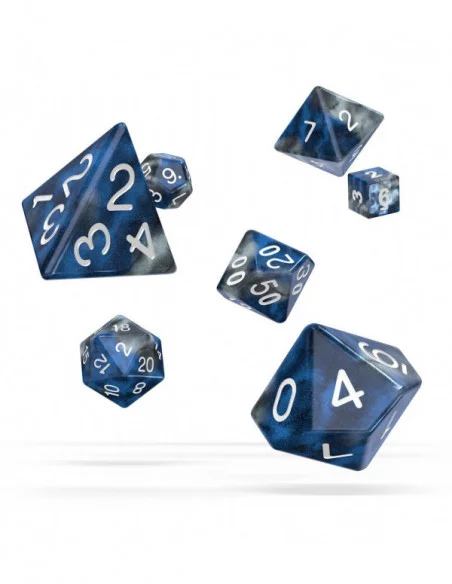 Oakie Doakie Dice Dados RPG-Set Gemidice - Liquid Steel (7)