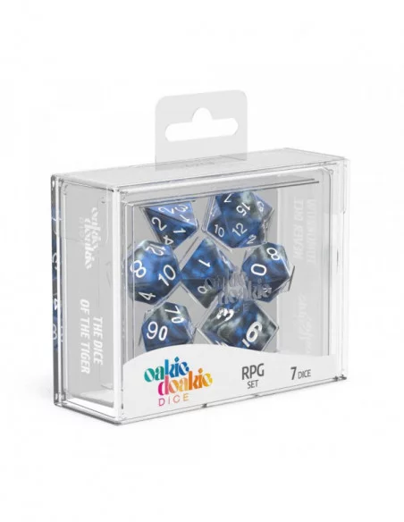 Oakie Doakie Dice Dados RPG-Set Gemidice - Liquid Steel (7)