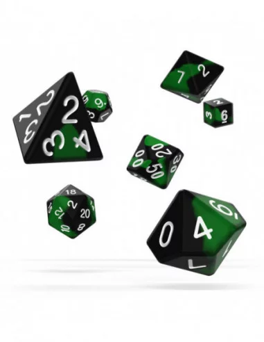 Oakie Doakie Dice Dados RPG-Set Glow in the Dark - Biohazard (7)