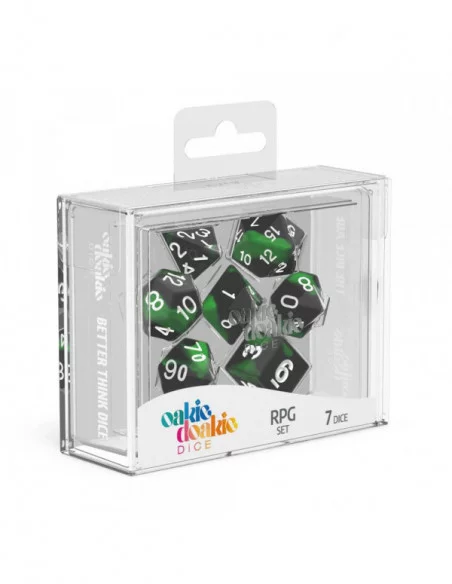 Oakie Doakie Dice Dados RPG-Set Glow in the Dark - Biohazard (7)