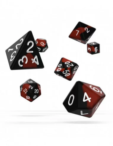 Oakie Doakie Dice Dados RPG-Set Glow in the Dark - Lava (7)