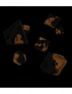 Oakie Doakie Dice Dados RPG-Set Glow in the Dark - Lava (7) 2