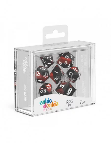 Oakie Doakie Dice Dados RPG-Set Glow in the Dark - Lava (7)