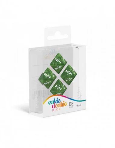 Oakie Doakie Dice Dados D8 18 mm Goyf Marble - Verde (4)