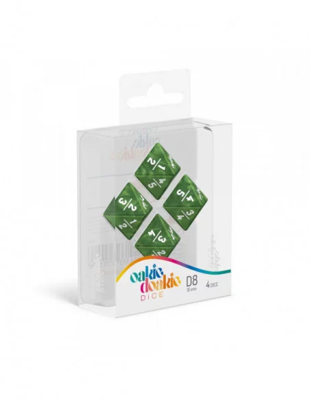 Oakie Doakie Dice Dados D8 18 mm Goyf Marble - Verde (4)