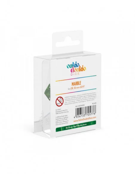 Oakie Doakie Dice Dados D8 18 mm Goyf Marble - Verde (4)
