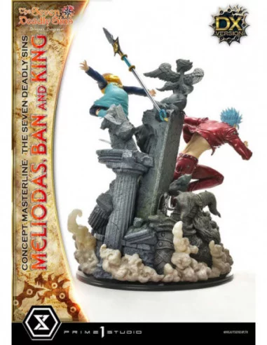 Seven Deadly Sins Concept Masterline Series Estatua Meliodas, Ban and King Deluxe Version 55 cm