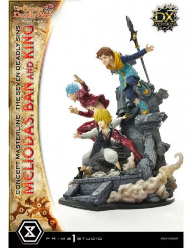 Seven Deadly Sins Concept Masterline Series Estatua Meliodas, Ban and King Deluxe Version 55 cm