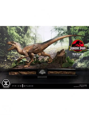 Jurassic Park Estatua Legacy Museum Collection 1/6 Velociraptor Attack 38 cm